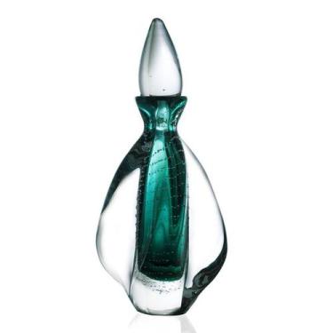 Imagem de Garrafa Em Cristal Murano Esmeralda - São Marcos