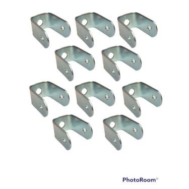 Imagem de 10 Nozinho Em U Galvanizado Para Fixação Em Toldo Retrátil - TOLDOS