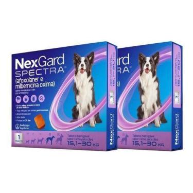 Imagem de Nexgard Spectra 15,1 A 30kg 1 Tablete Mastigável Combo Com 2