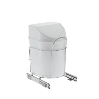 Imagem de Lixeira Deslizante Embutida De Armário 12 Litros Schmitt, Branco