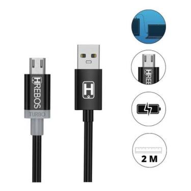 Imagem de Cabo Carregador Micro Usb Compativel XIAOMI AIRDOTS 2M - HREBOS