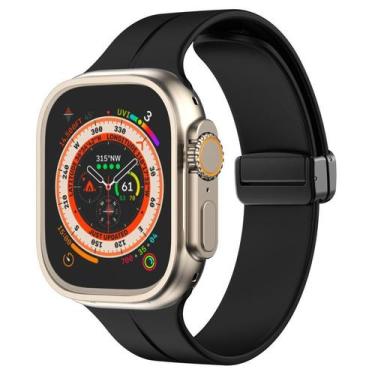 Imagem de Pulseira Silicone Magnética Marca 123Smart Compativel com iWatch 1 2 3