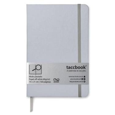 Imagem de Caderno Pautado taccbook Cinza 14x21 Ríg.