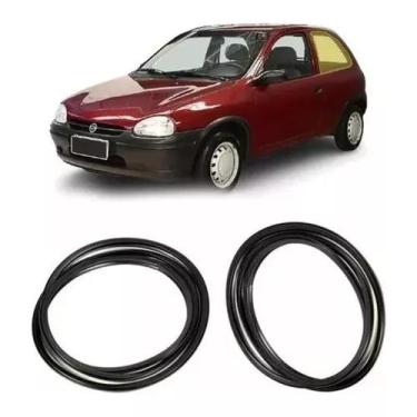 Imagem de Kit Borrachas Janela Vidro Lateral Corsa Wind 1996 2 Portas - kadapeça