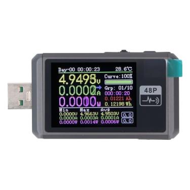 Imagem de Multímetro USB Medidor de Corrente de Tensão de 6 Dígitos Cabo de Capacidade Bateria Testador de Resistência Interna, Alta Precisão Com Gravação de Dados, Gatilho de