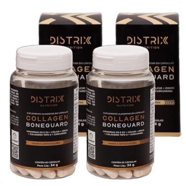 Imagem de BoneGuard Distrix - Fórmula Completa D3 2000 UI + K2, Colágeno Tipo II e Minerais para Saúde Óssea e Articular - 120 Cápsulas Kit 60 Dias Premium