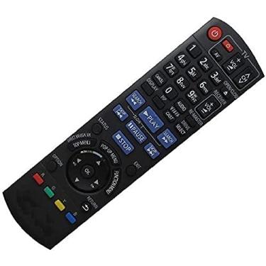 Imagem de Controle remoto de substituição adequado para DMP-BD55K DMP-BD70 DMP-BDT234 DMPBD901 N2QAKB000076 DMP-BD601K DMP-BD605K DMP-BD605 DMP-BD10 para Panasonic Blu-ray BD DVD Disc Player