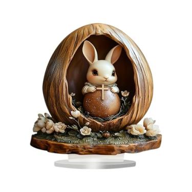 Imagem de Bothyi Enfeite de Natal de da Páscoa, painel de acrílico, decoração para casa, mesa central, estátua de, estatueta para armário, festa, estante