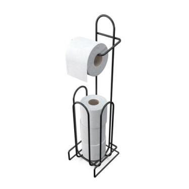 Imagem de Suporte de Aço para Papel Higiênico 4 Rolos - Stolf