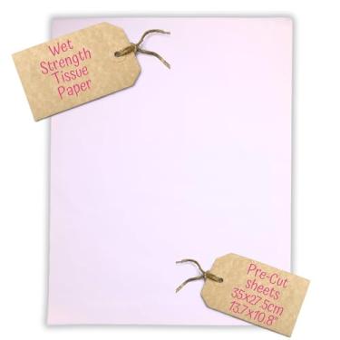 Imagem de Papéis de carnaval, papel de seda resistente a molhados, folhas pequenas, tamanho grande, A4, ótimo para impressão de gelli, artesanato de mídia mista, papel de seda branco super forte