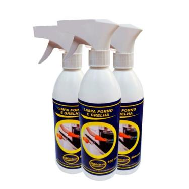 Imagem de 3x Limpa Grelhas Chapas Fogões Fornos Espetos Churrasqueira - Siláqua