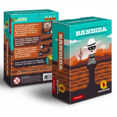 Imagem de Jogo Cartas Bandida Tabuleiro Baralho Pocket Estratégico Divertido Fam