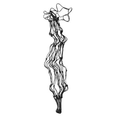 Imagem de kowaku Rede de feno de alimentação lenta, malha pendurada, suprimentos de alimentação, saco de feno para barraca de dia inteiro FeedingTrailer, Black 36inch