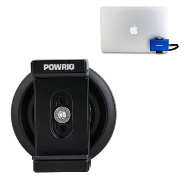 Imagem de POWRIG Braçadeira magnética SSD externa para Samsung T5/T7/T9 e mais – Suporte universal de liberação rápida para iPad, laptop, desktop, Xbox, PS5 e mais