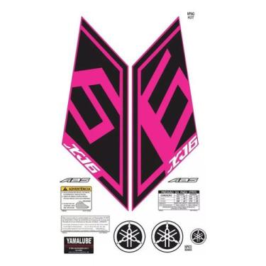 Imagem de Adesivo Kit Yamaha Xj6 2015 Faixa Do Tanque  Emblemas Np943 - Resitank
