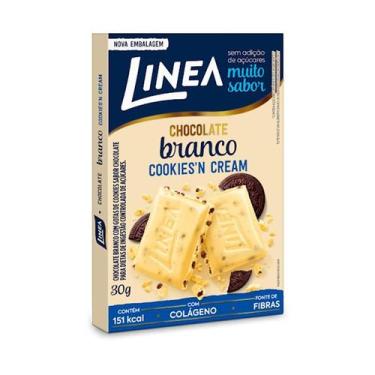 Imagem de Chocolate Branco Linea Cookies N' Cream Zero Açúcar 30g