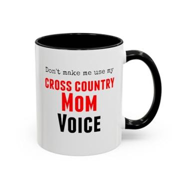 Imagem de Caneca de café Cross Country Mom - presente para corredores, entusiastas de esportes, mães, amantes de fitness, equipes de cross country