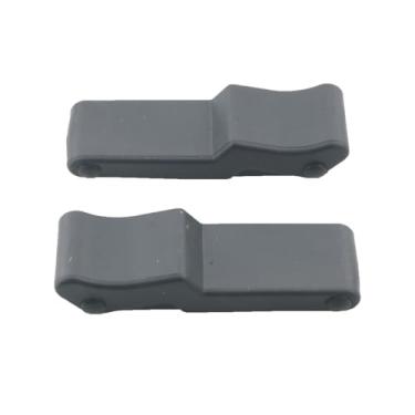 Imagem de WELWIK 2 peças de travas emborrachadas com trava de armazenamento elástica com proteção oculta, aço inoxidável, fecho, dispositivo oculto, fivela de retenção de porta de armário para caixa de carga