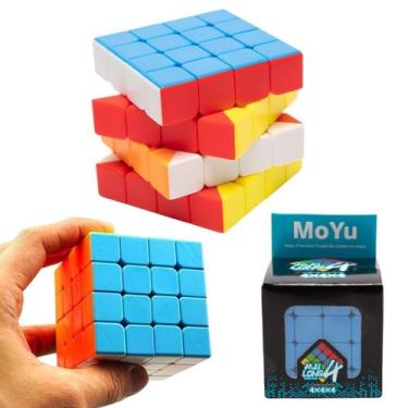 Imagem de Cubo Mágico 4x4x4 Moyu Profissional   Sem  Adesivos - STORE SHARK