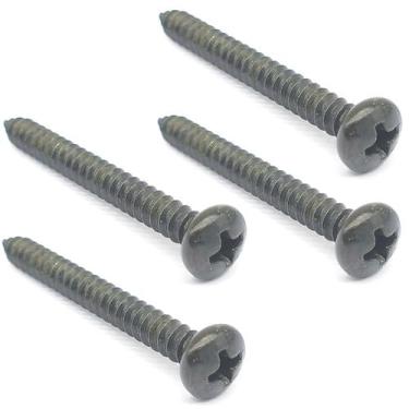 Imagem de 4 parafuso PRETO neck plate guitarra juncao 4,2 X 38mm MXP