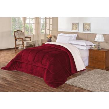 Imagem de Coberdrom Dupla Face Com Sherpa - Diversas Cores -  Cama Queen - BIA E