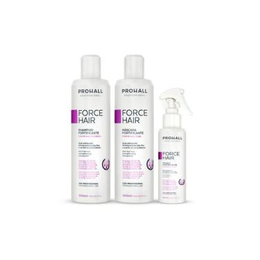 Imagem de Kit Crescimento Capilar Force Hair Shp Másc Tônico Prohall - Prohall C