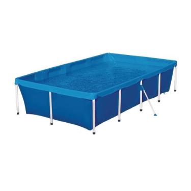 Imagem de Piscina Estrutural Retangular 3000 Litros 2,77x1,87x0,58m PVC Azul 001