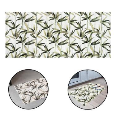 Imagem de Passadeira Tapete Cozinha Antiderrapante Tropical Bambu de Jardim 43x1