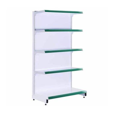 Imagem de Gôndola Prateleira Supermercado 5 Níveis 40x30 New Plus 1,70m Parede Inicial Verde - Sa Gôndolas