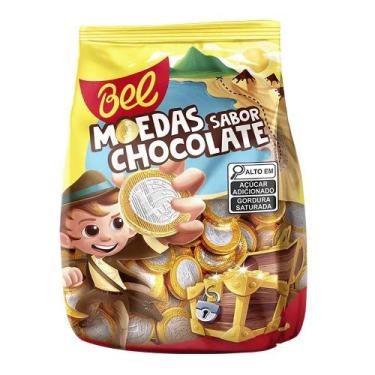 Imagem de Moedas Sabor Chocolate Pacote 500g Bel