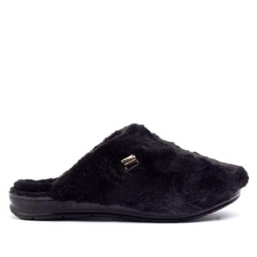 Imagem de Pantufa Feminina Pegada Peluciada Preto, Preto, 35
