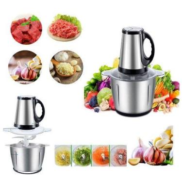 Imagem de Moedor Picador De Alimentos Carne Triturador Eletrico Tigela - ZEM