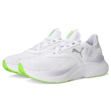 Imagem de PUMA Tênis de corrida feminino, Puma Branco/Lilás Frost/Green Glare, 39