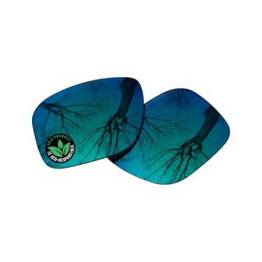 Imagem de Raydi Lentes de reposição de policarbonato para óculos de sol Ray-Ban Meta Wayfarer RW4006 50 mm - verde esmeralda espelhado - polarizado