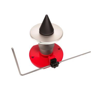 Imagem de DPHXF Balanceador magnético de lâmina de montagem na parede vermelho substitui # 42-047 339075B Balanceador de lâmina de cortador de grama versão melhorada