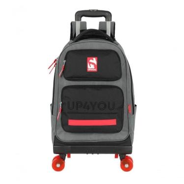 Imagem de Mochilete Com Carrinho Cinza - Unico Cinza