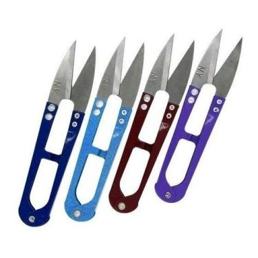 Imagem de Tesouras Arremate Metal Costura Acabamento Patchwork - maquina de cust