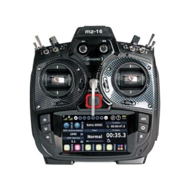 Imagem de Rádio Controle Aeromodelo 16CH Grauppner MZ-16 S1047.US, preto