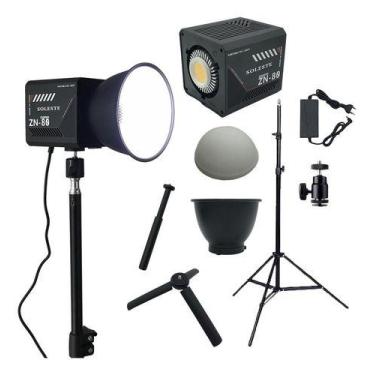 Imagem de Iluminador Cob Zn-80 Bicolor C/ Tripé 2m E Ball 360 S - Yongnuo