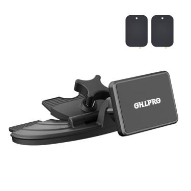 Imagem de OHLPRO Suporte magnético para tablet com compartimento de CD para carro, ímã universal ajustável de 360° para iPad Pro 12.9, Galaxy Tab, Fire HD 10, iPad mini Air (não compatível com telefones