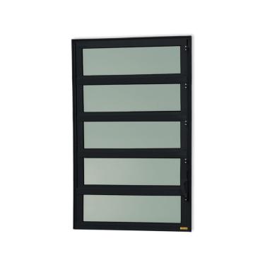 Imagem de Janela De Aluminio Basculante Elite Vidro Boreal 100cm X 80cm Brimak Preto