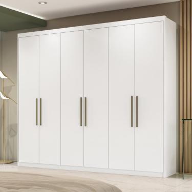 Imagem de Roupeiro Casal 6 Portas Agatha Branco