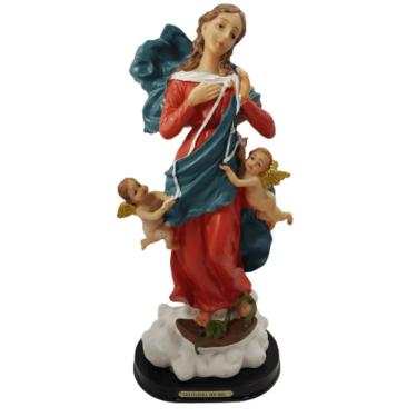Imagem de Nossa Senhora Desatadora Dos Nós Em Resina 15cm