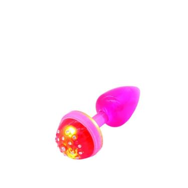 Imagem de Plug Anal Less Vermelho Com Led P - Hard - Vermelho, P