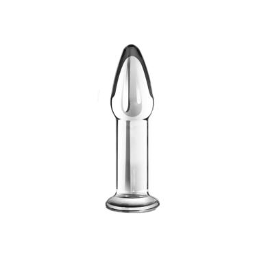 Imagem de Plug Anal De Vidro 12cm Glass Romance Transparente Lovetoy Transparente