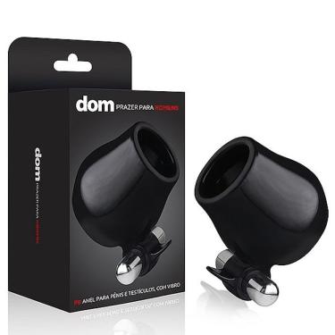 Imagem de Anel Para Pênis E Escroto Com Vibração Dom Preto