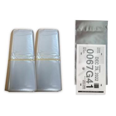 Imagem de Sacos plásticos com etiqueta temporária para placa de carro (100 por pacote) | Concessionárias de automóveis (pacote com 2)