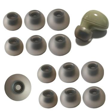 Imagem de Luckvan Pontas De Silicone Para Fones Ouvido Galaxy Buds 2, Com Filtro Tela Substituição, Samsung Buds2/Galaxy Buds+ Plus/Galaxy Pe, 6 Pares, Preto