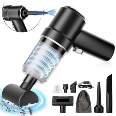Imagem de Nyo Aspirador De Pó Portátil Para Carro, E Soprador Ar 9000Pa, 120 W Alta Potência, Portátil, Limpeza A Seco Úmido, Com Motor Sem Escovas, Multibicos Casa, Escritório Animais Estimação (Preto)