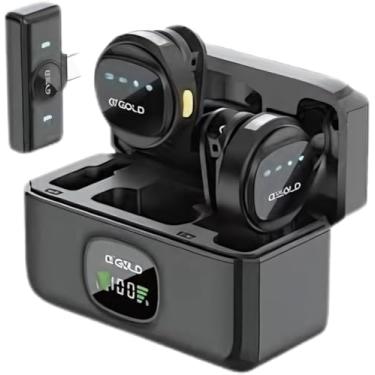 Imagem de Microfone Sem Fio Tipo-C Duplo Inteligente MCF-29 com Case e Redução de Ruído e Inteligência Artificial